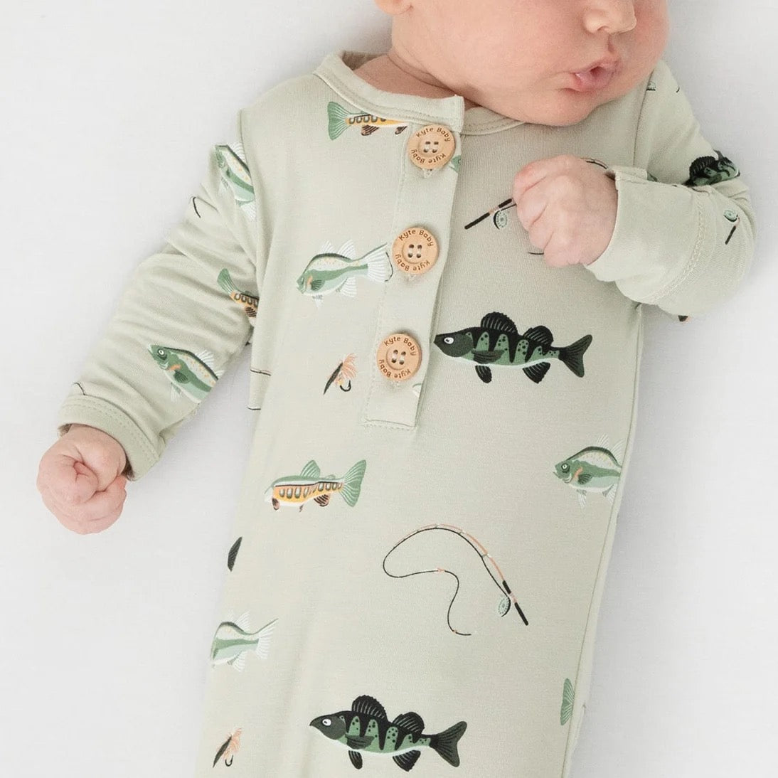 Kyte Fishing Knotted Gown & Hat Set