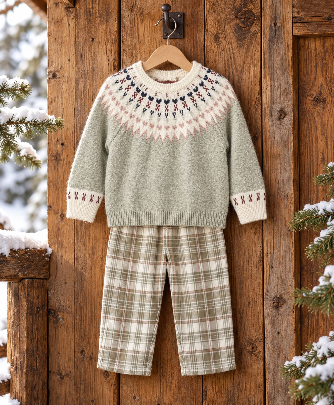 Sage Fair Isle Sweater