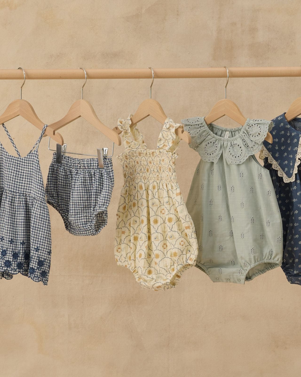 Marine Gingham Zenni Set