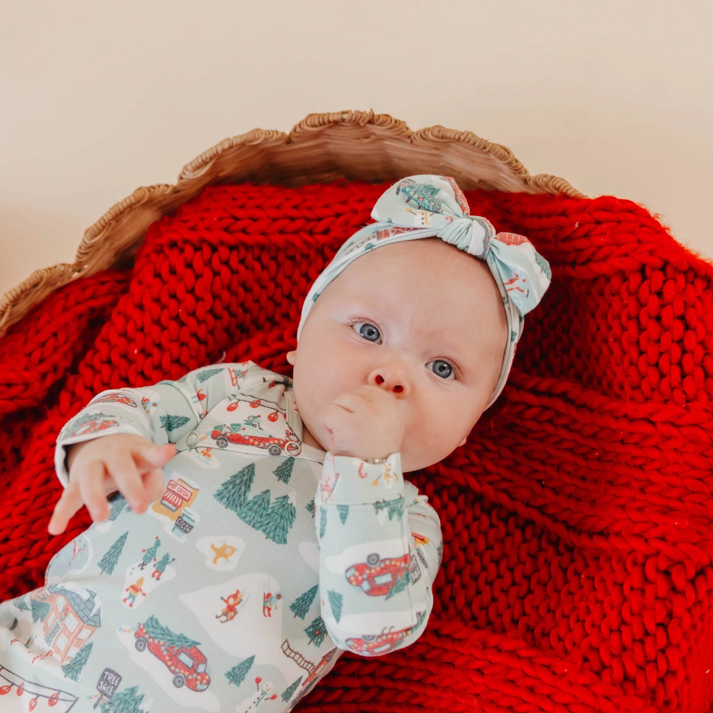 Snowy Slopes Knotted Gown