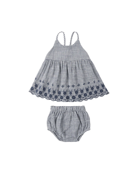 Marine Gingham Zenni Set
