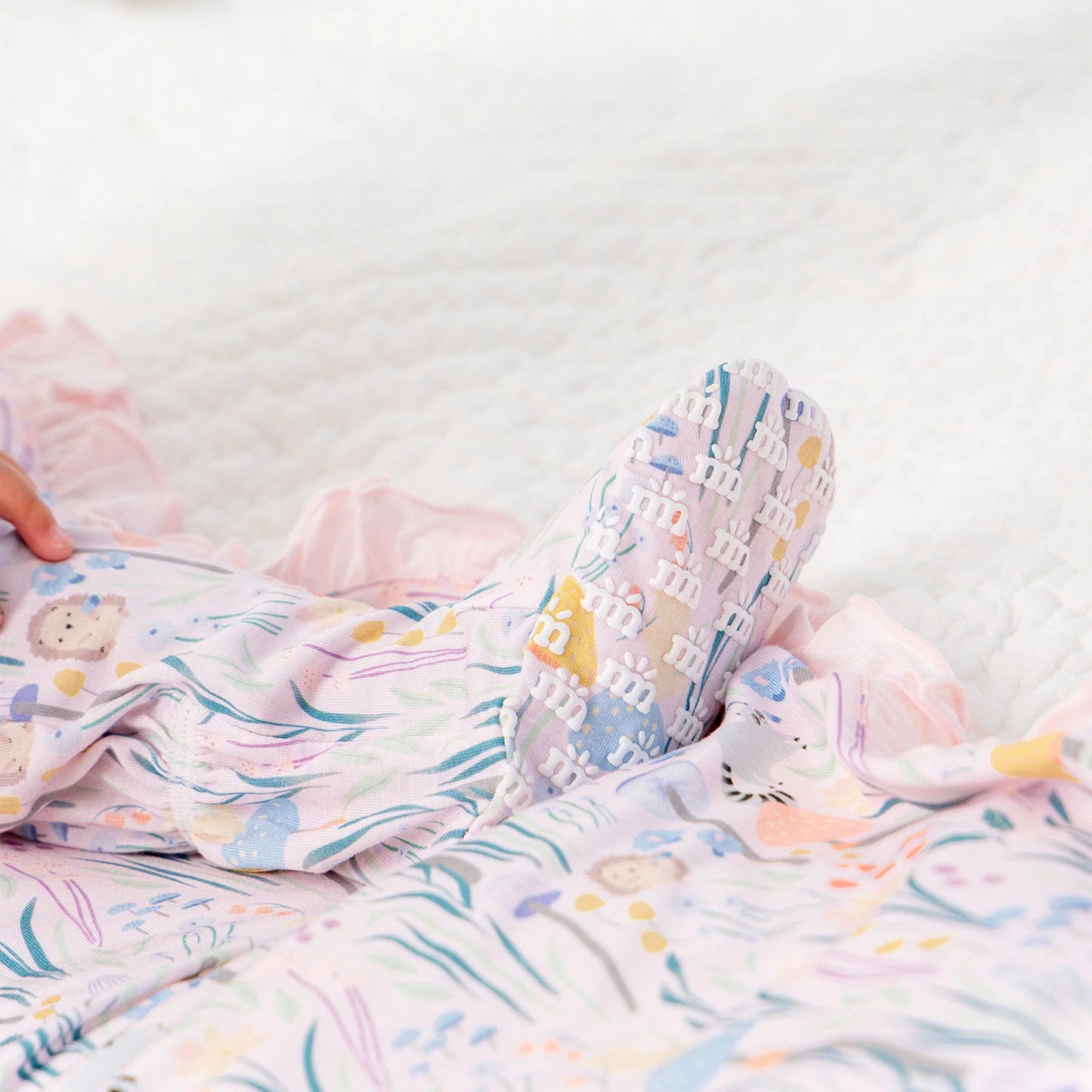 Shroom and Bloom Ruffle Footie