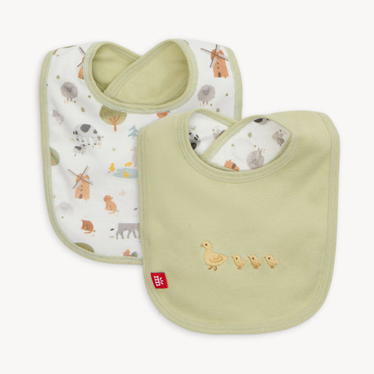 Funny Farm Reversible Bib