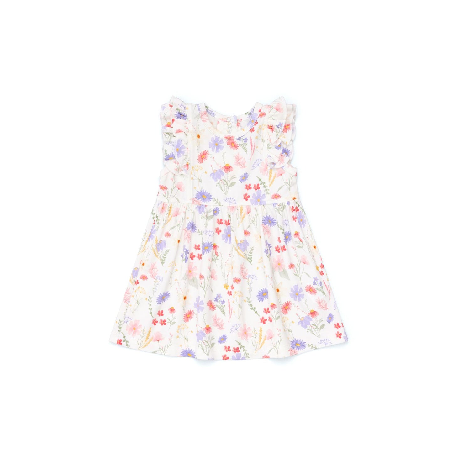 Flowers On Cream Dress