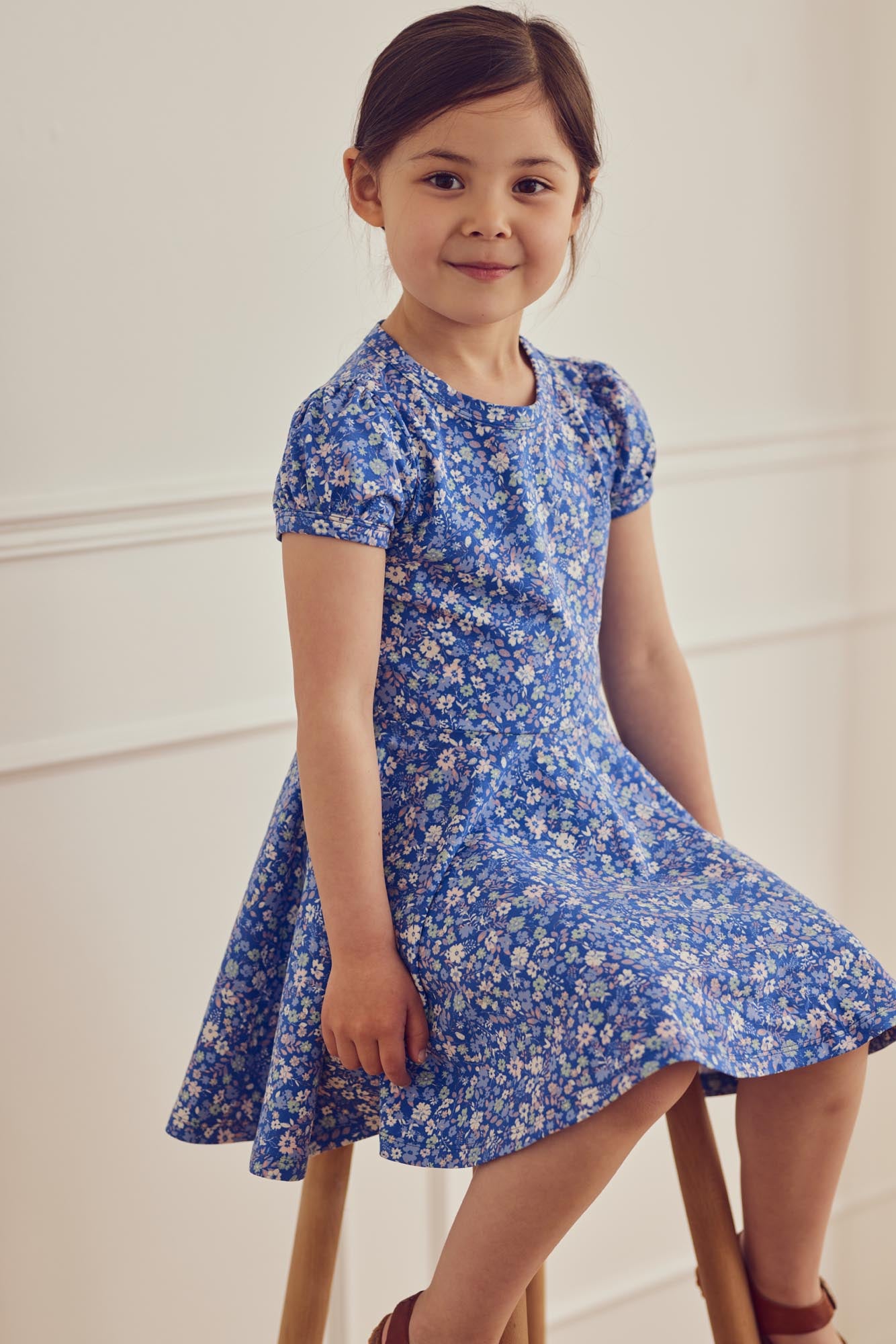 Primrose Azure Swing Dress
