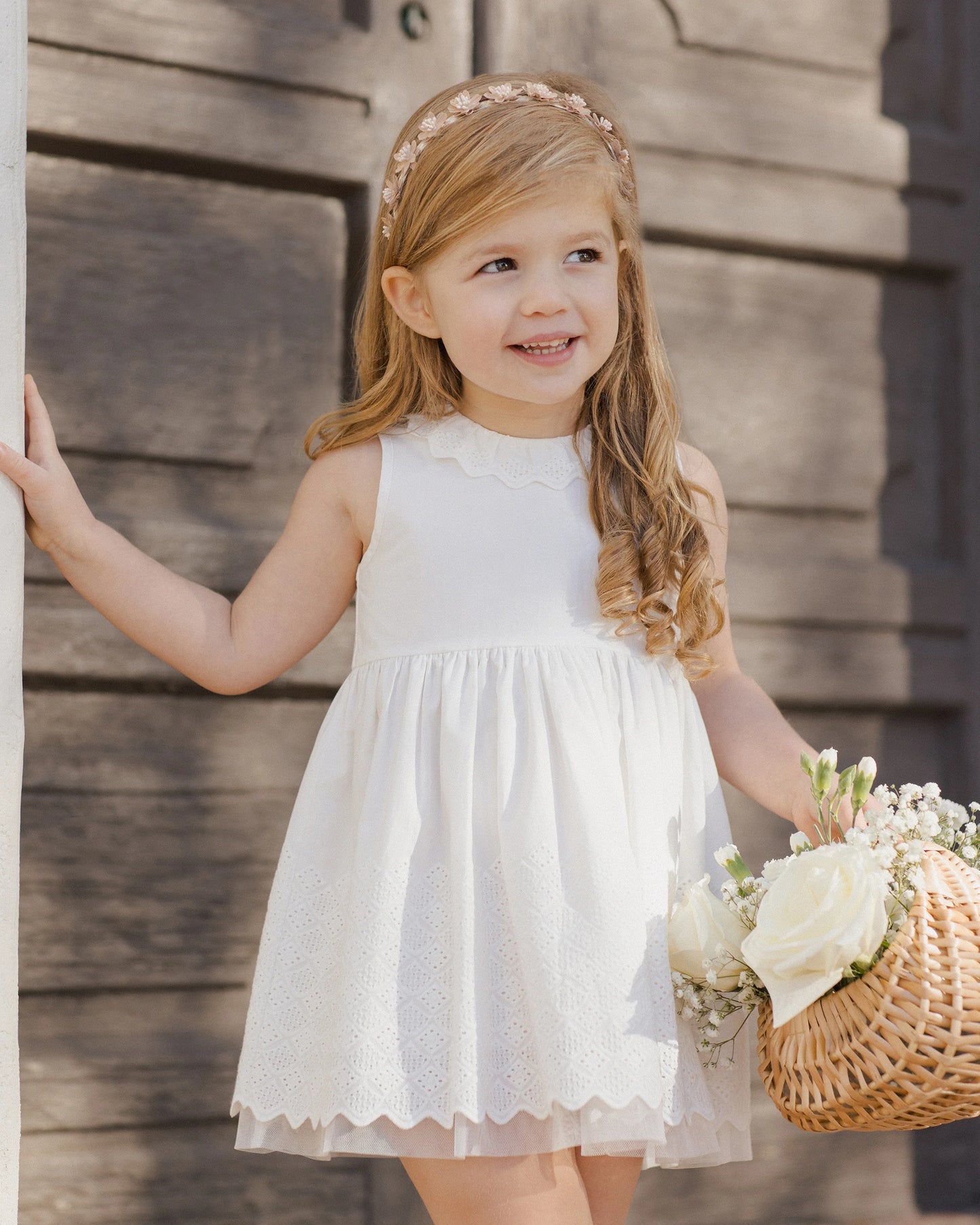 Georgia Dress in White