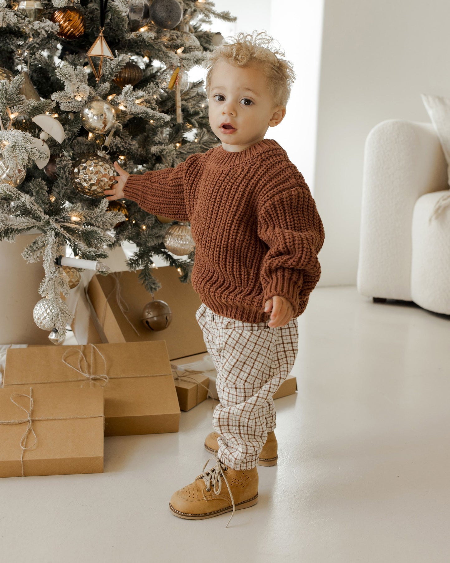 Chunky Knit Cranberry Sweater