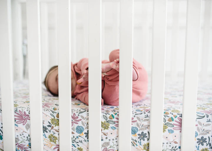 Olive Premium Crib Sheet