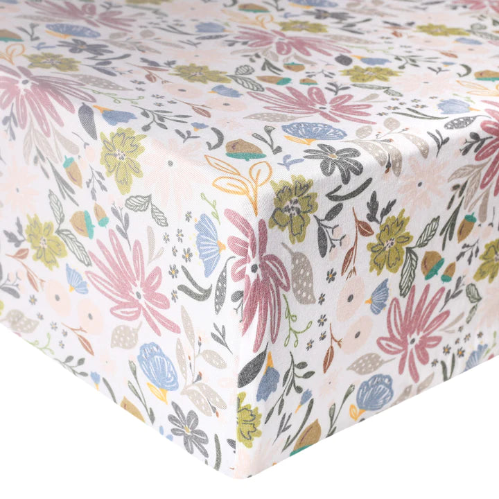 Olive Premium Crib Sheet