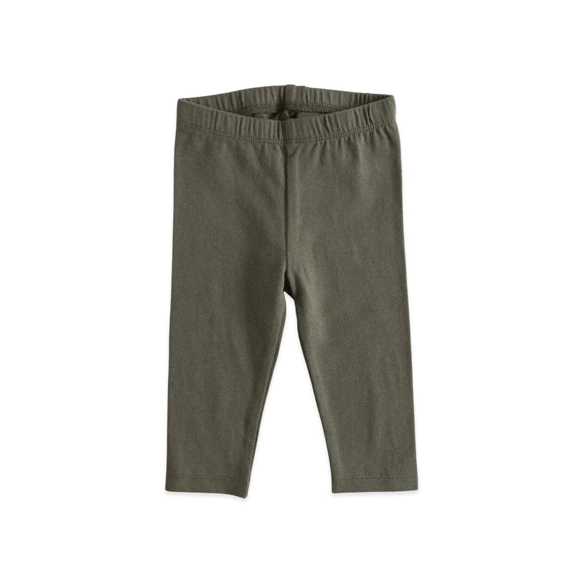 Olive Organic Cotton Leggings