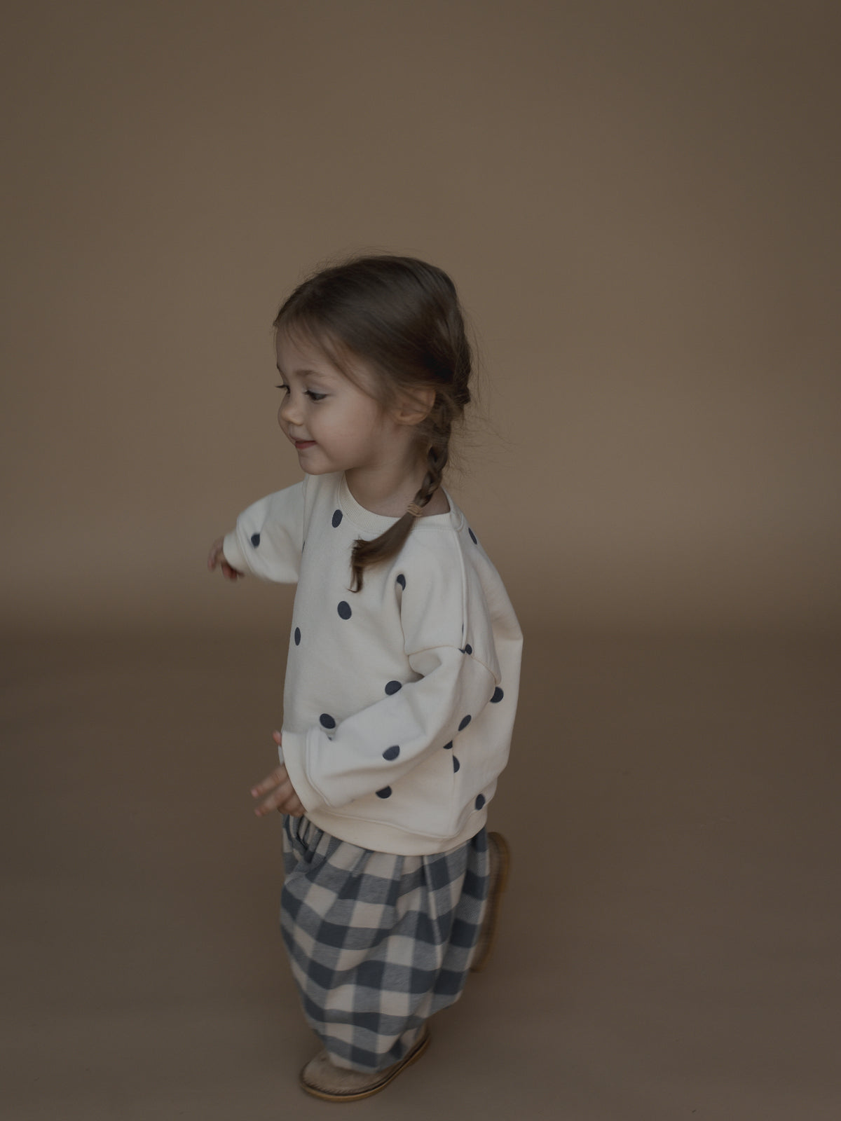 Fog Blue Dot Sweatshirt