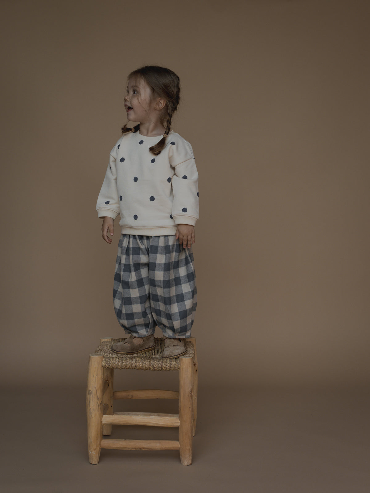 Fog Blue Dot Sweatshirt