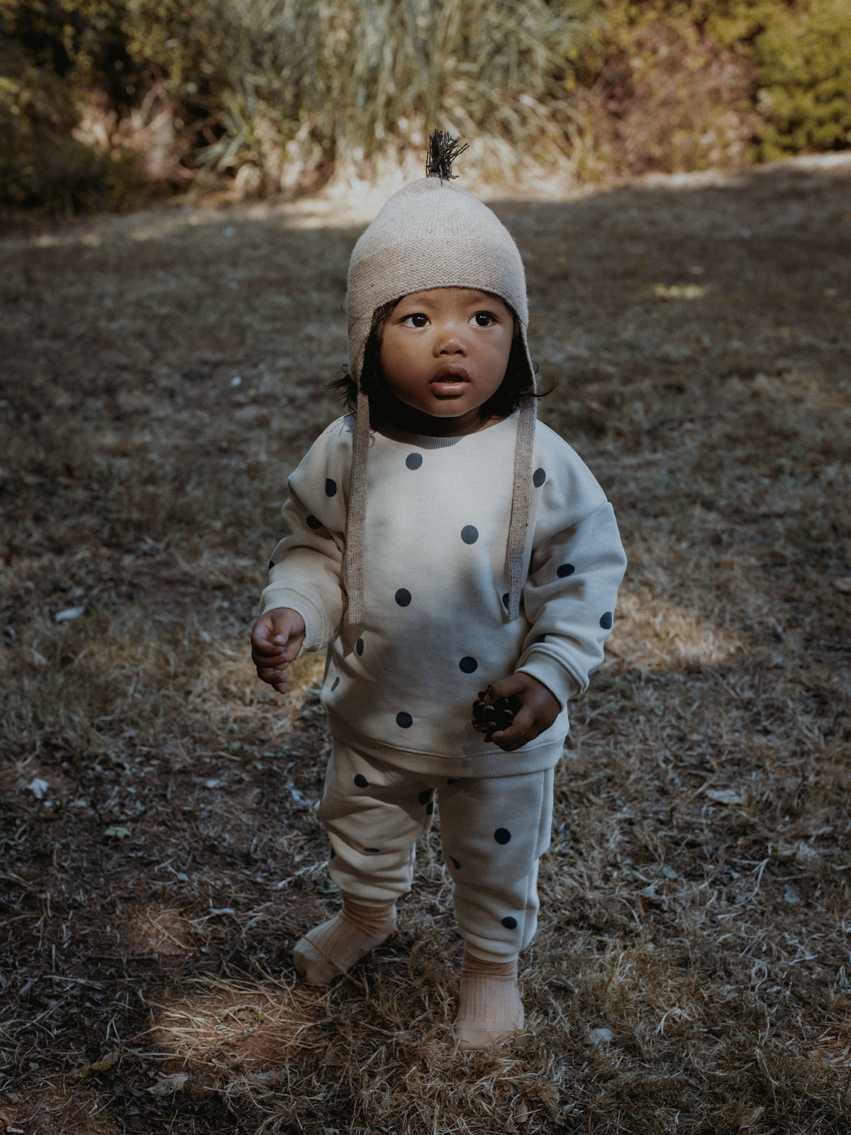 Fog Blue Dot Sweatshirt