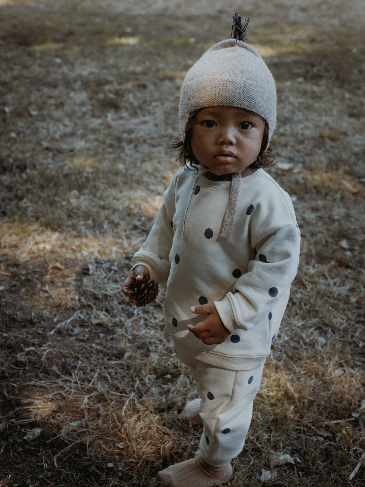 Fog Blue Dot Sweatshirt