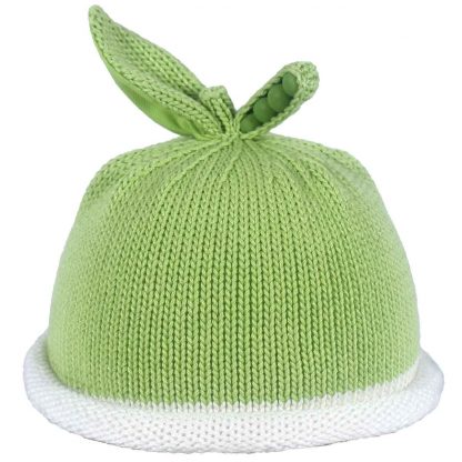 Green Pea/White Roll Hat