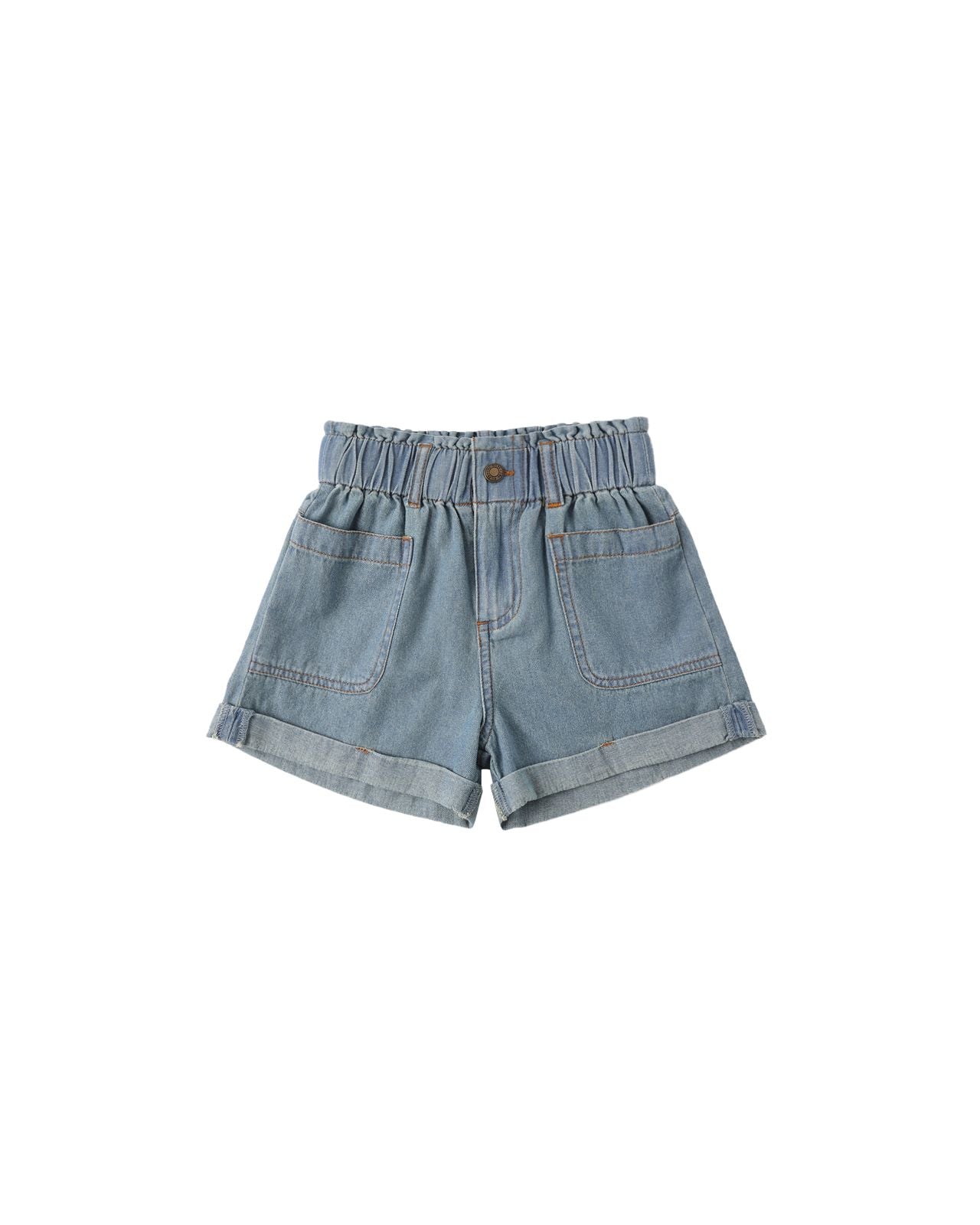 Washed Blue Alba Denim Shorts