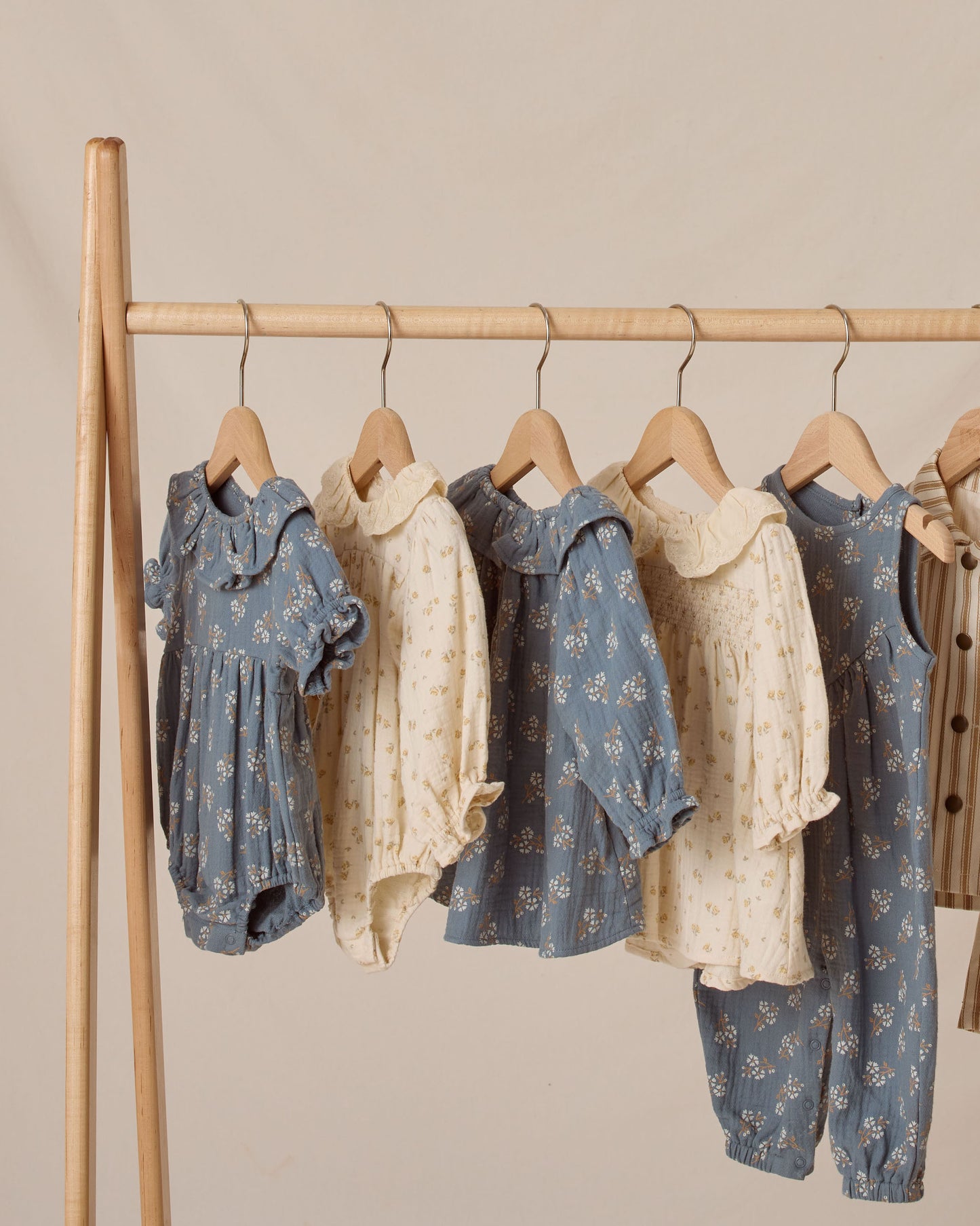 Maisie Blue Floral Overall