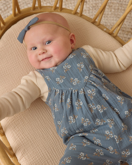 Maisie Blue Floral Overall