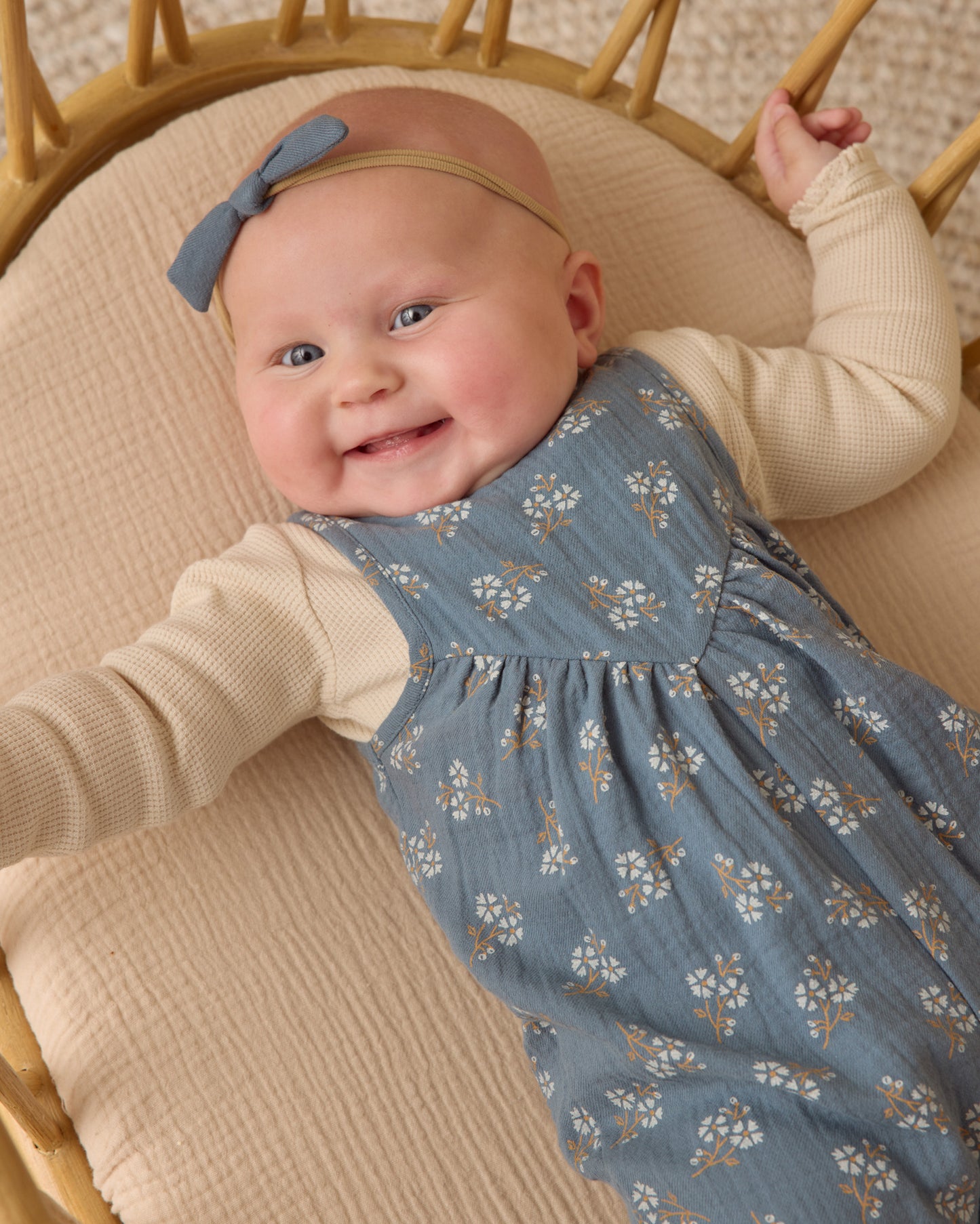 Maisie Blue Floral Overall