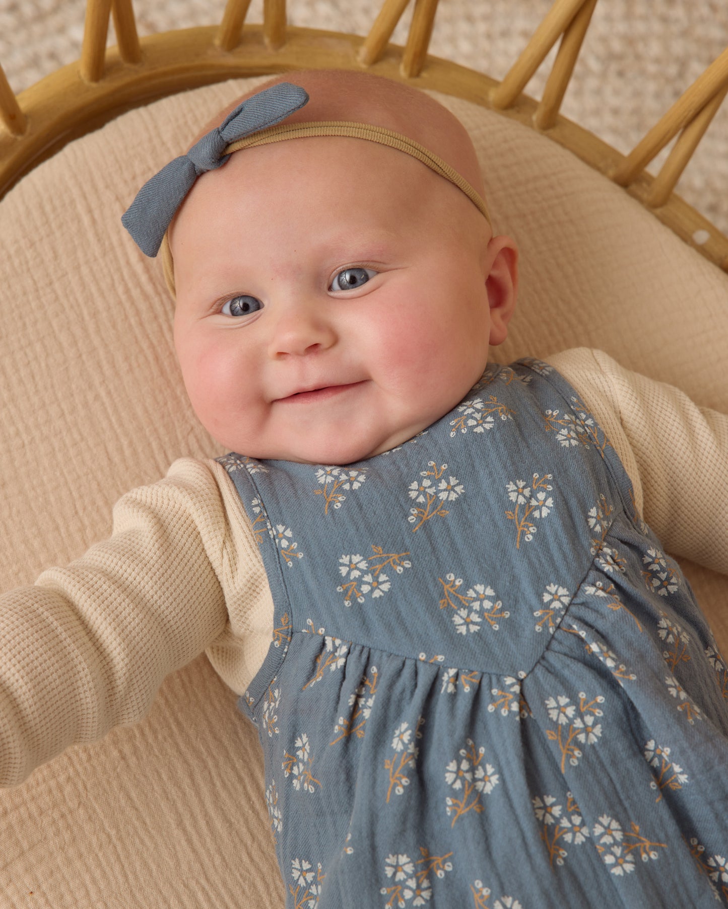 Maisie Blue Floral Overall