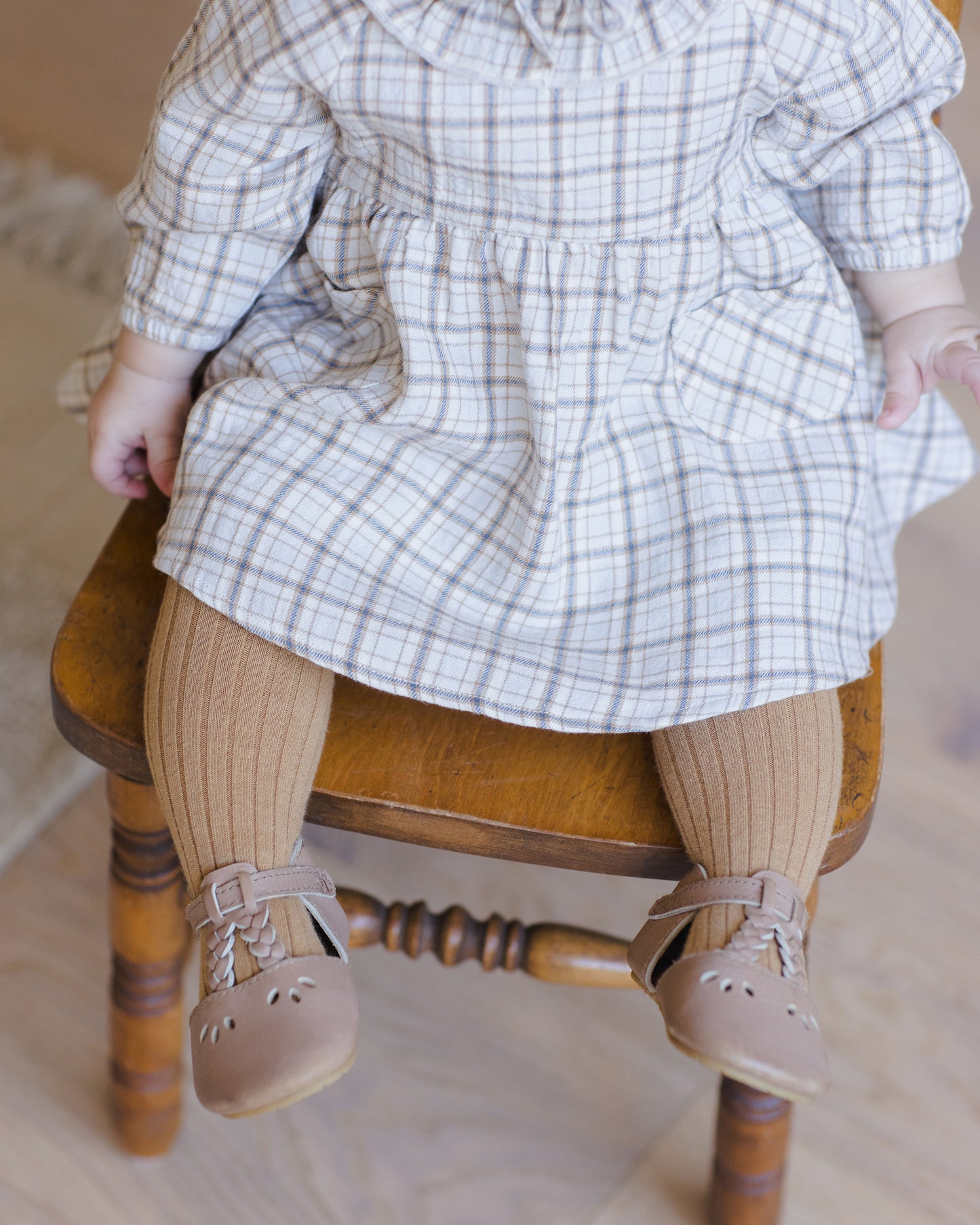 Simone Blue Plaid Dress