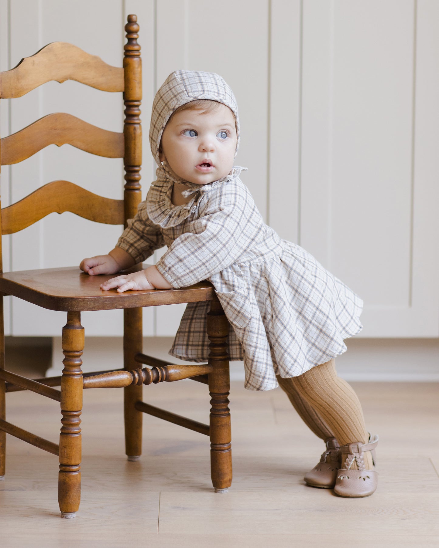Simone Blue Plaid Dress