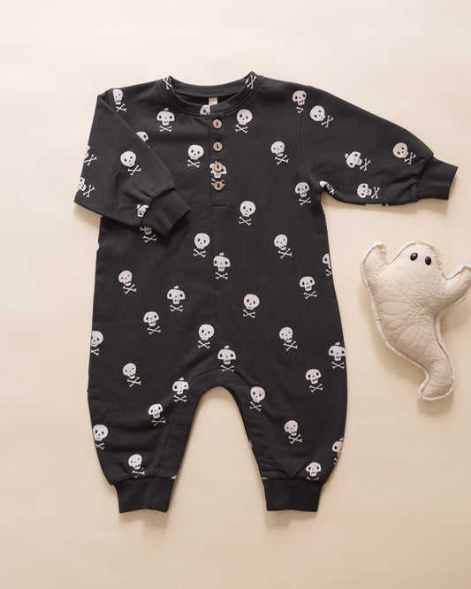 Relaxed Fleece Crossbones Jumpsuit