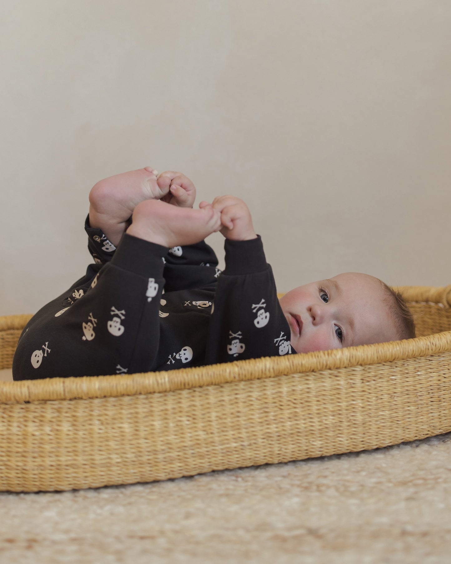Relaxed Fleece Crossbones Jumpsuit