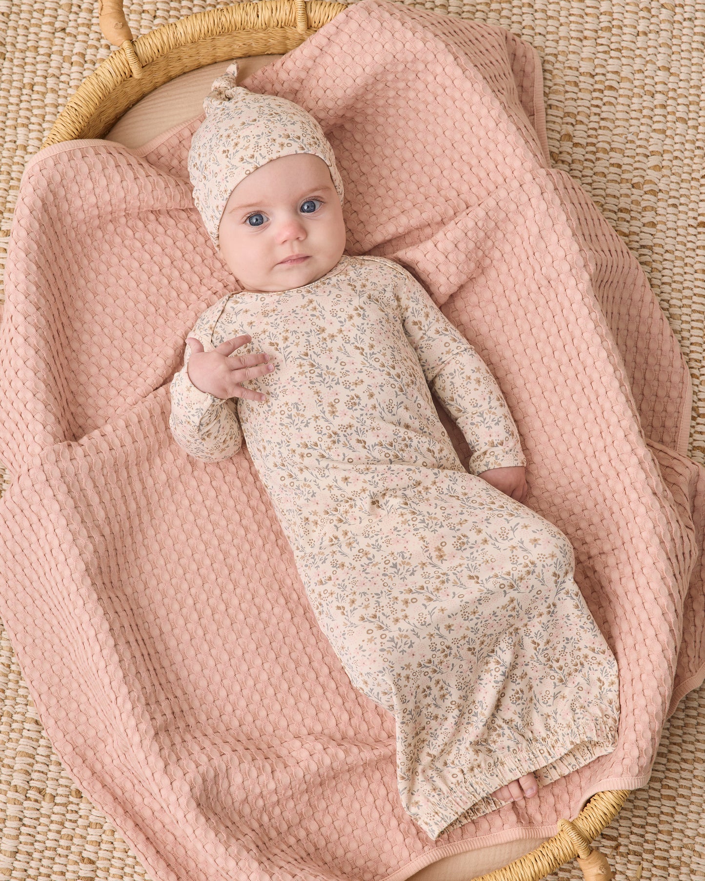 Bloom Bamboo Baby Gown & Hat