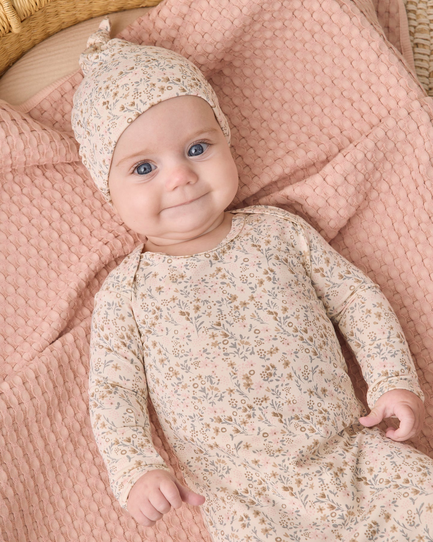 Bloom Bamboo Baby Gown & Hat