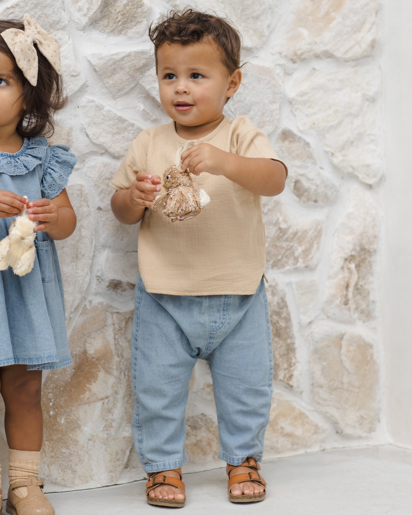 Chambray Henry Pants