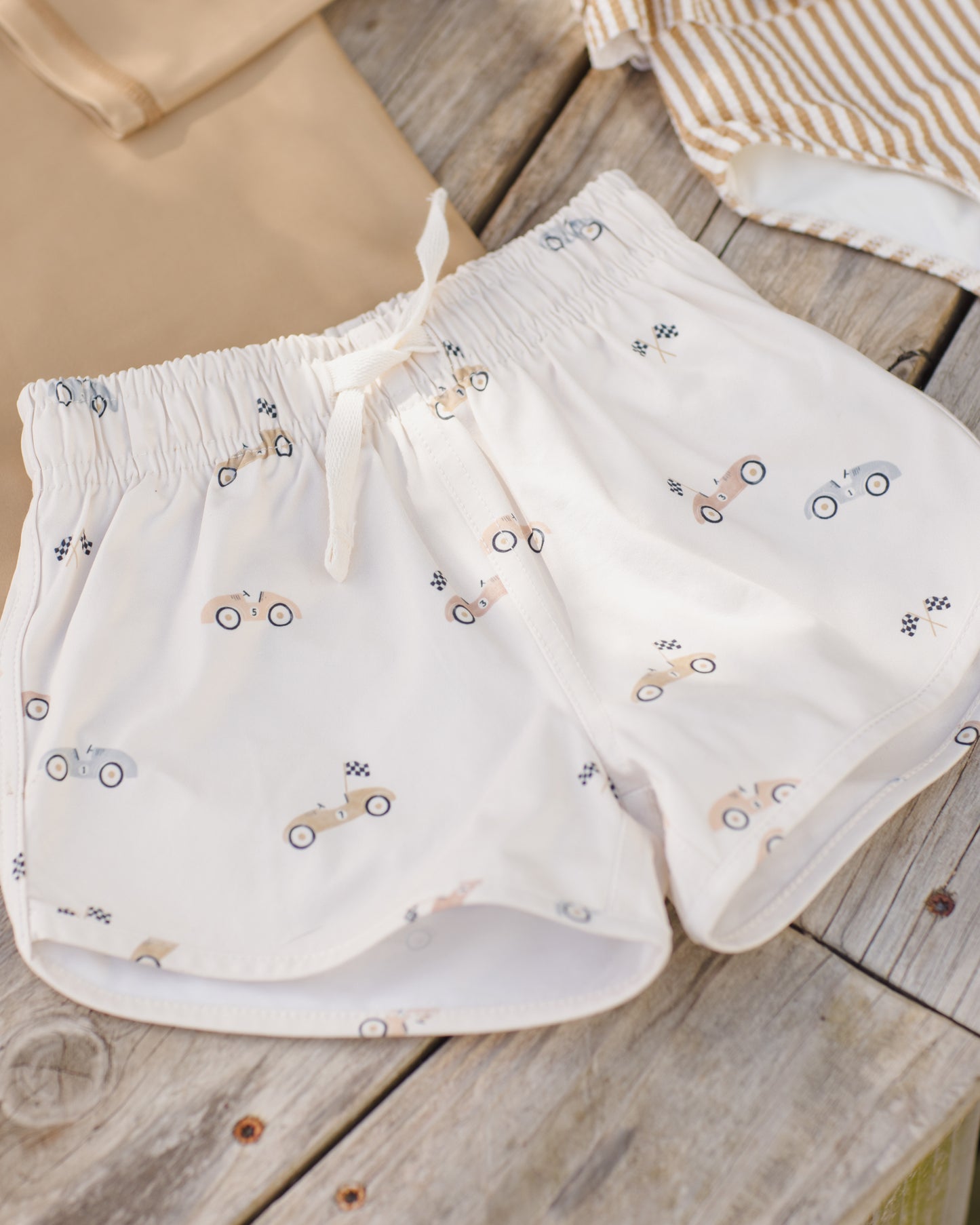 Boys’ Race Car Swim Shorts