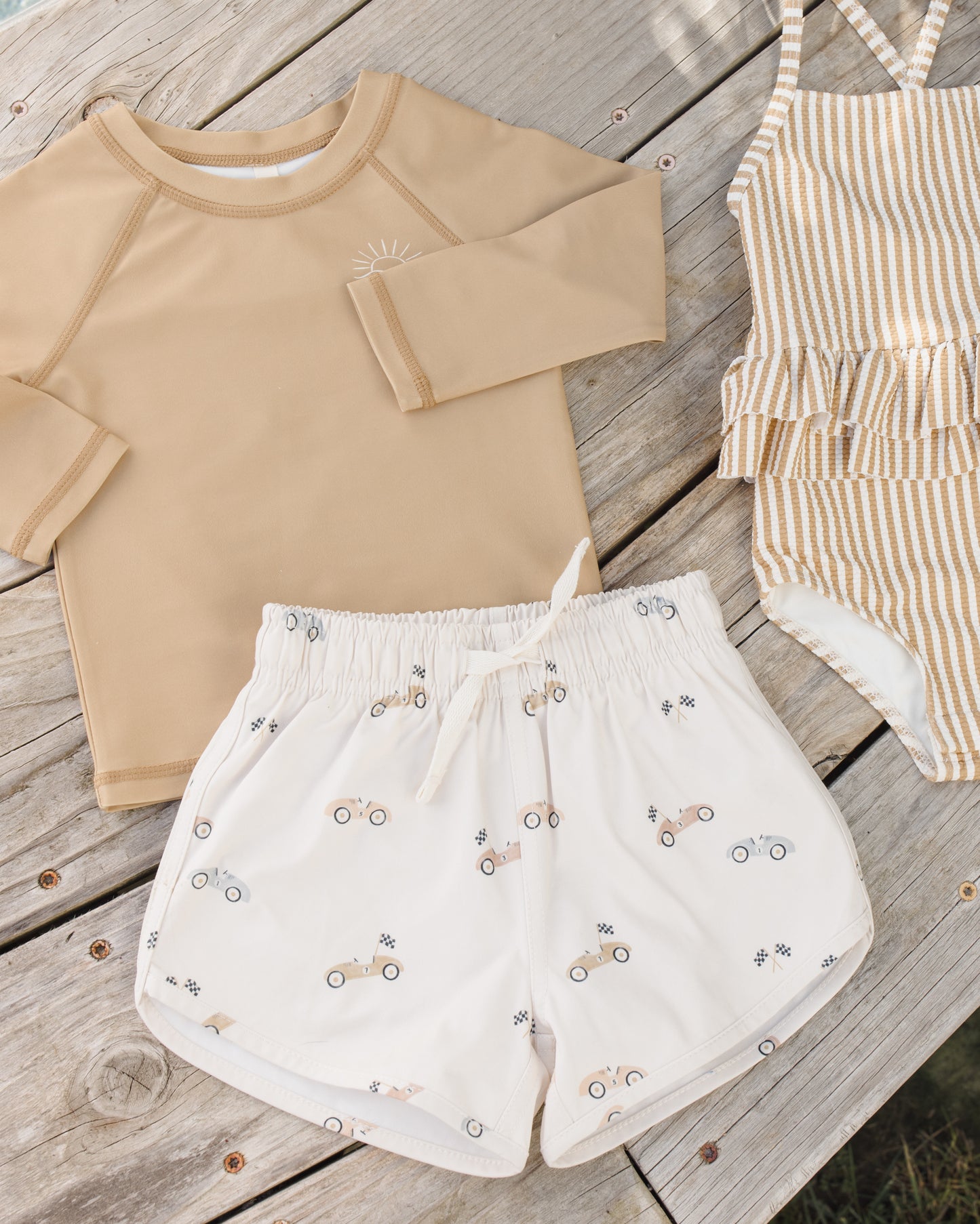 Boys’ Race Car Swim Shorts