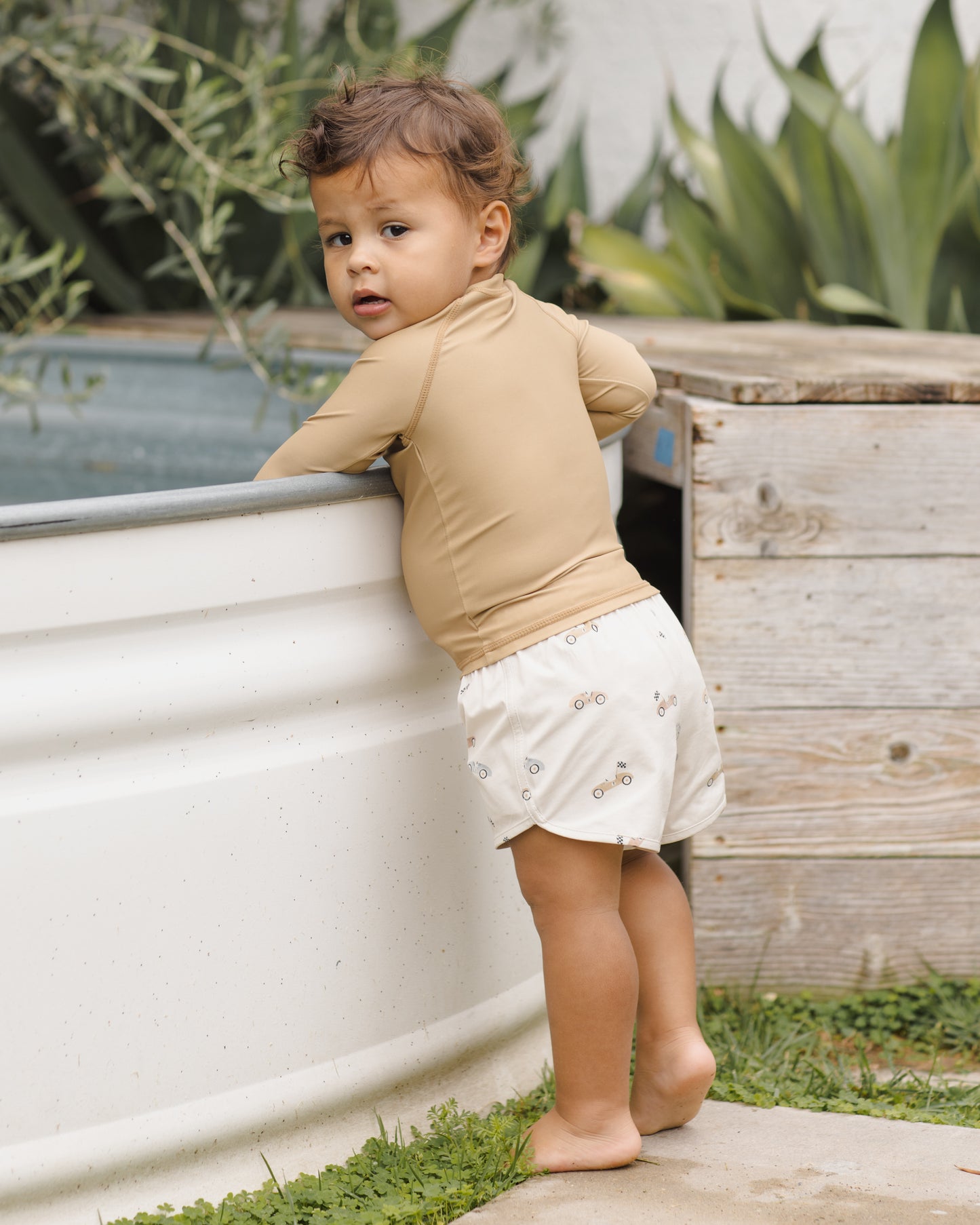 Boys’ Race Car Swim Shorts