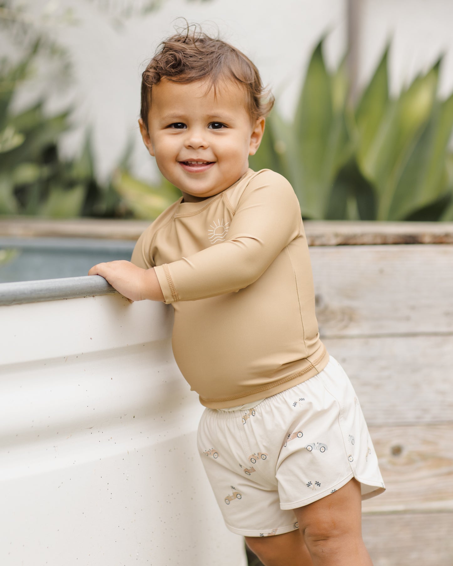 Boys’ Race Car Swim Shorts