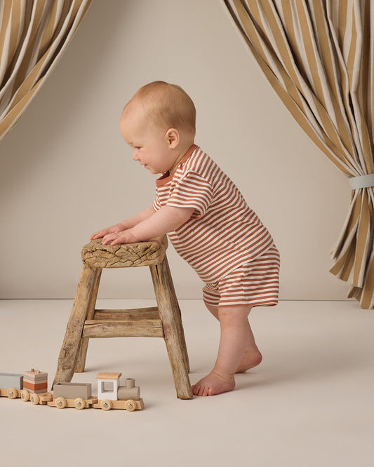 Poppy Stripe Short Set