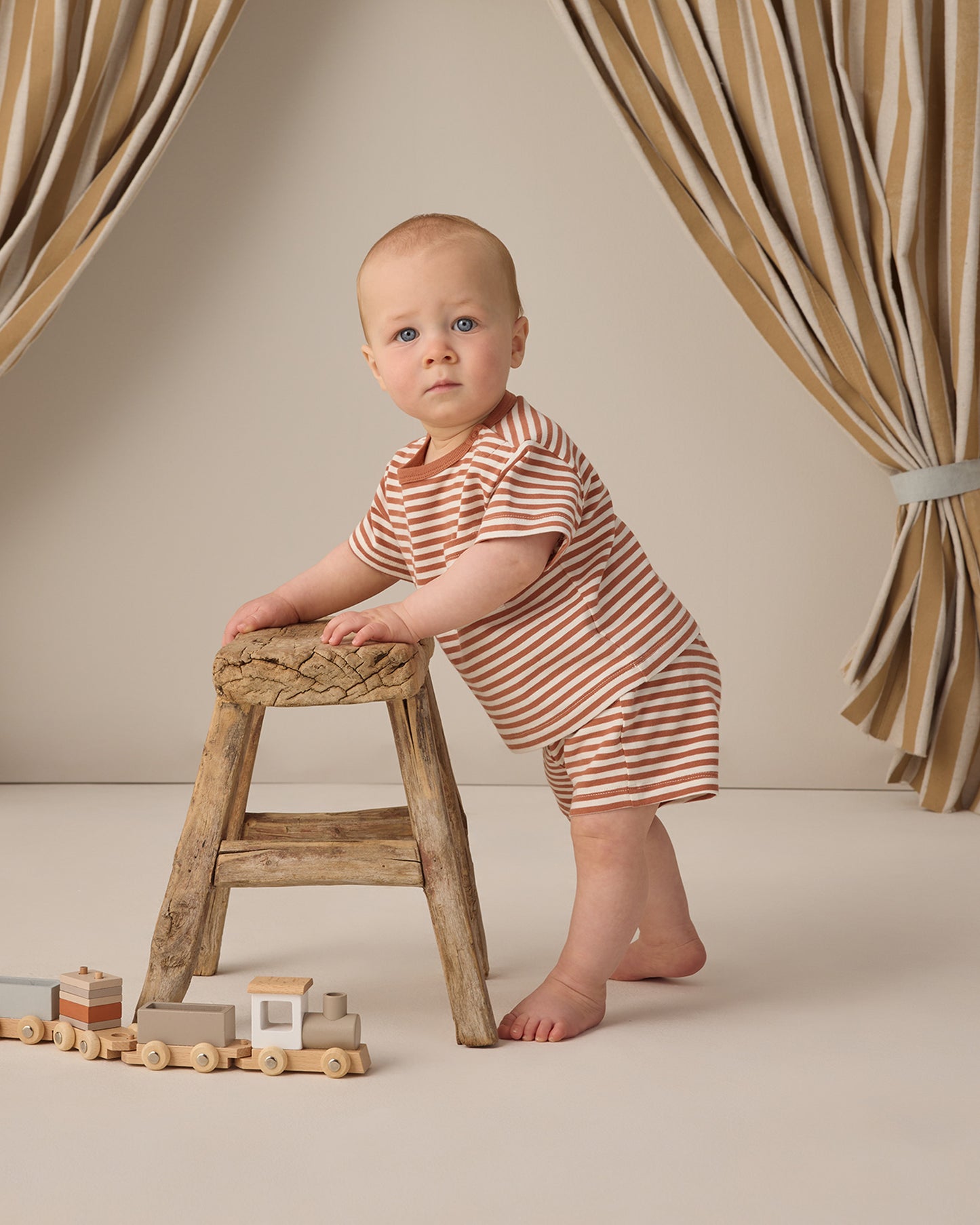 Poppy Stripe Short Set