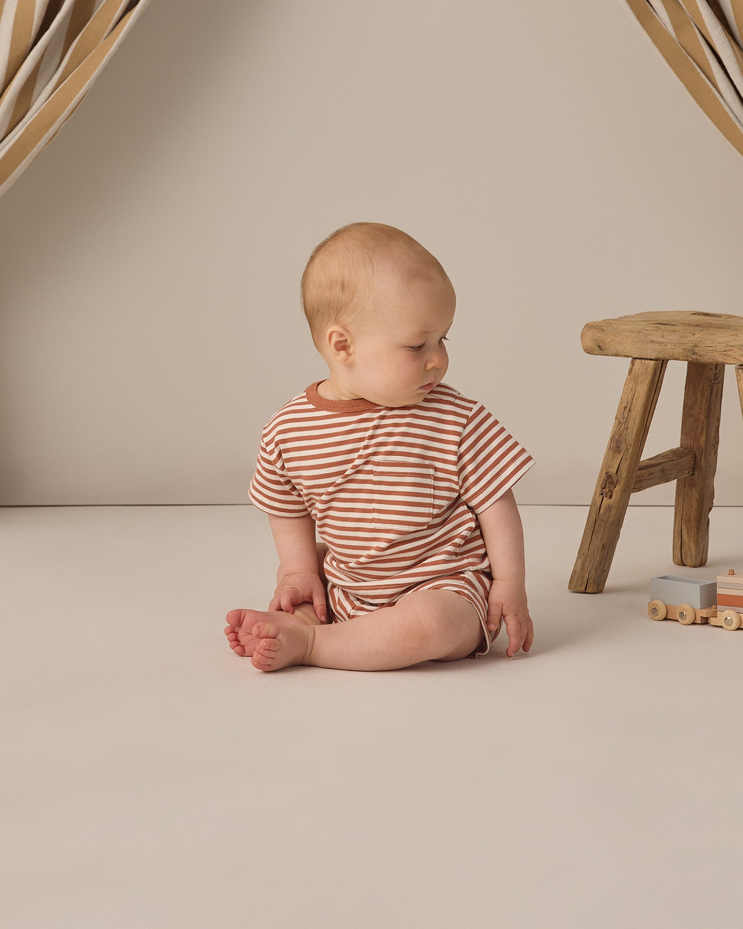 Poppy Stripe Short Set