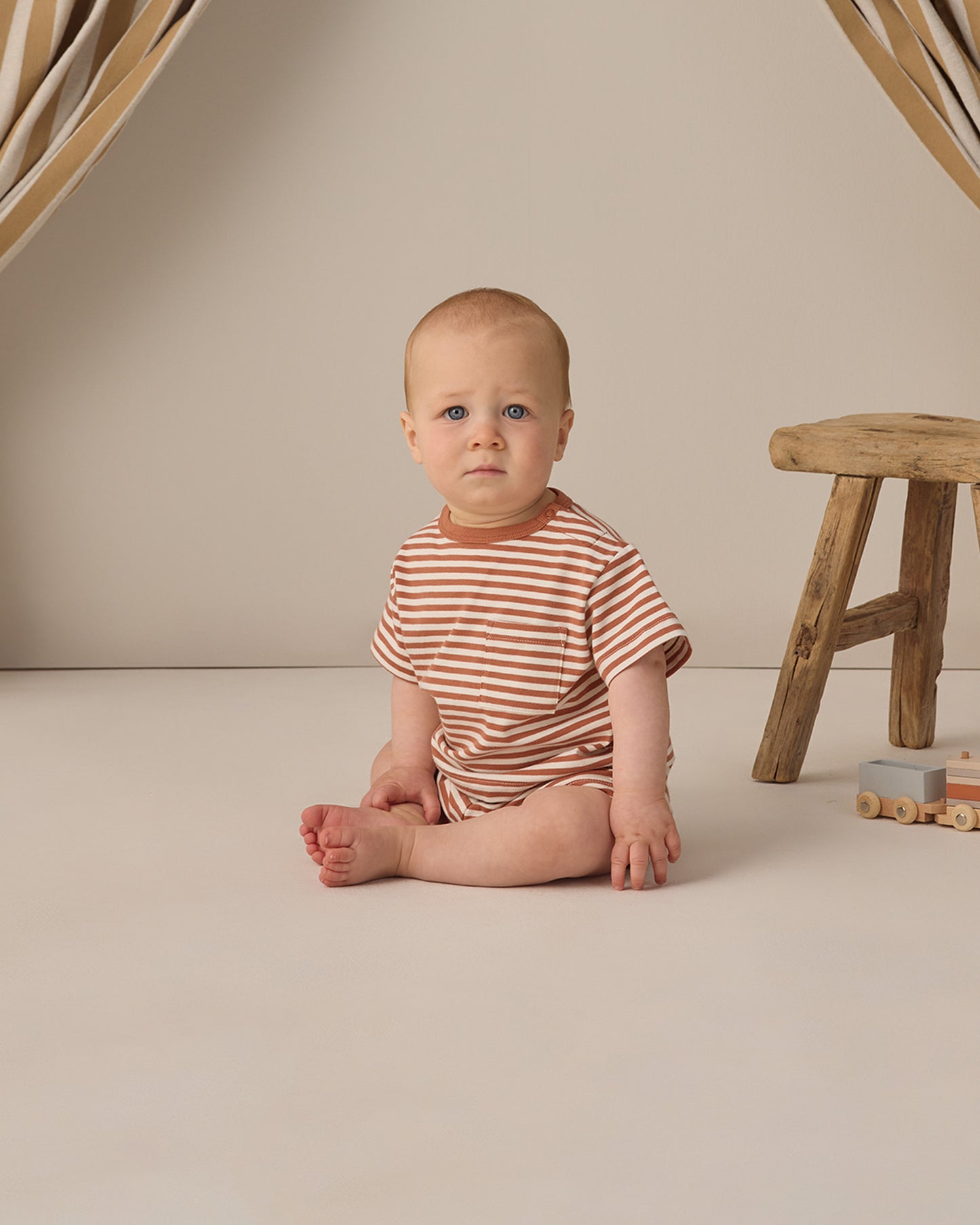 Poppy Stripe Short Set