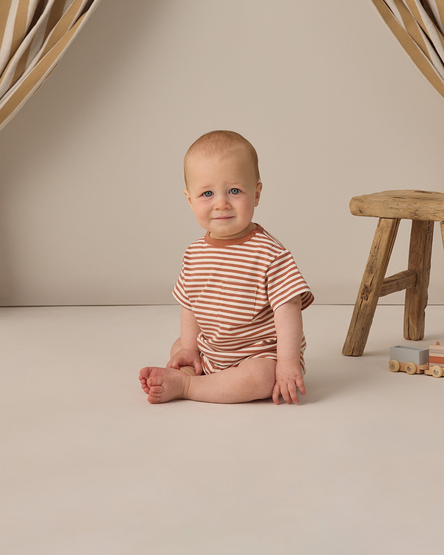 Poppy Stripe Short Set