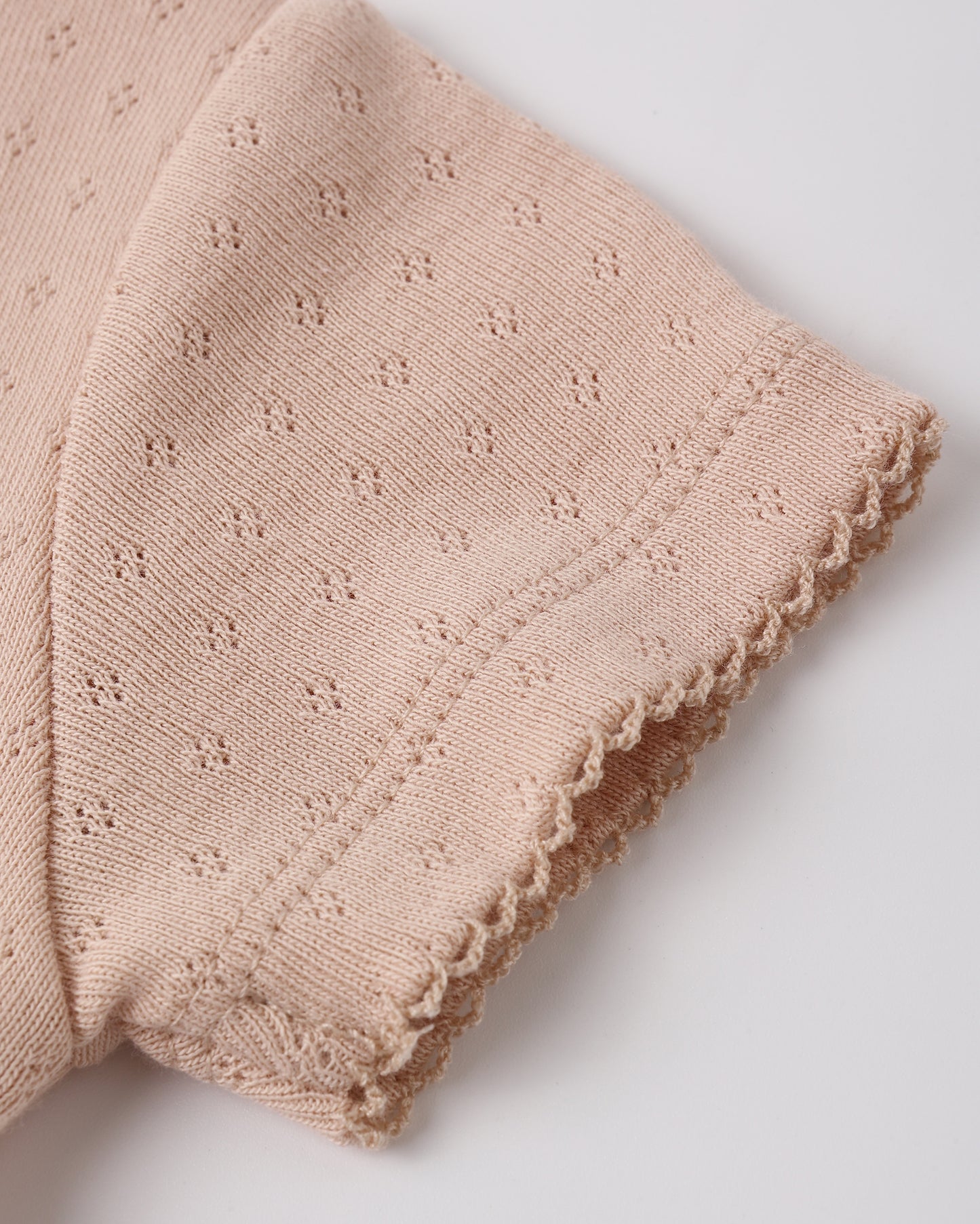 Melon Pointelle Skirted Bodysuit