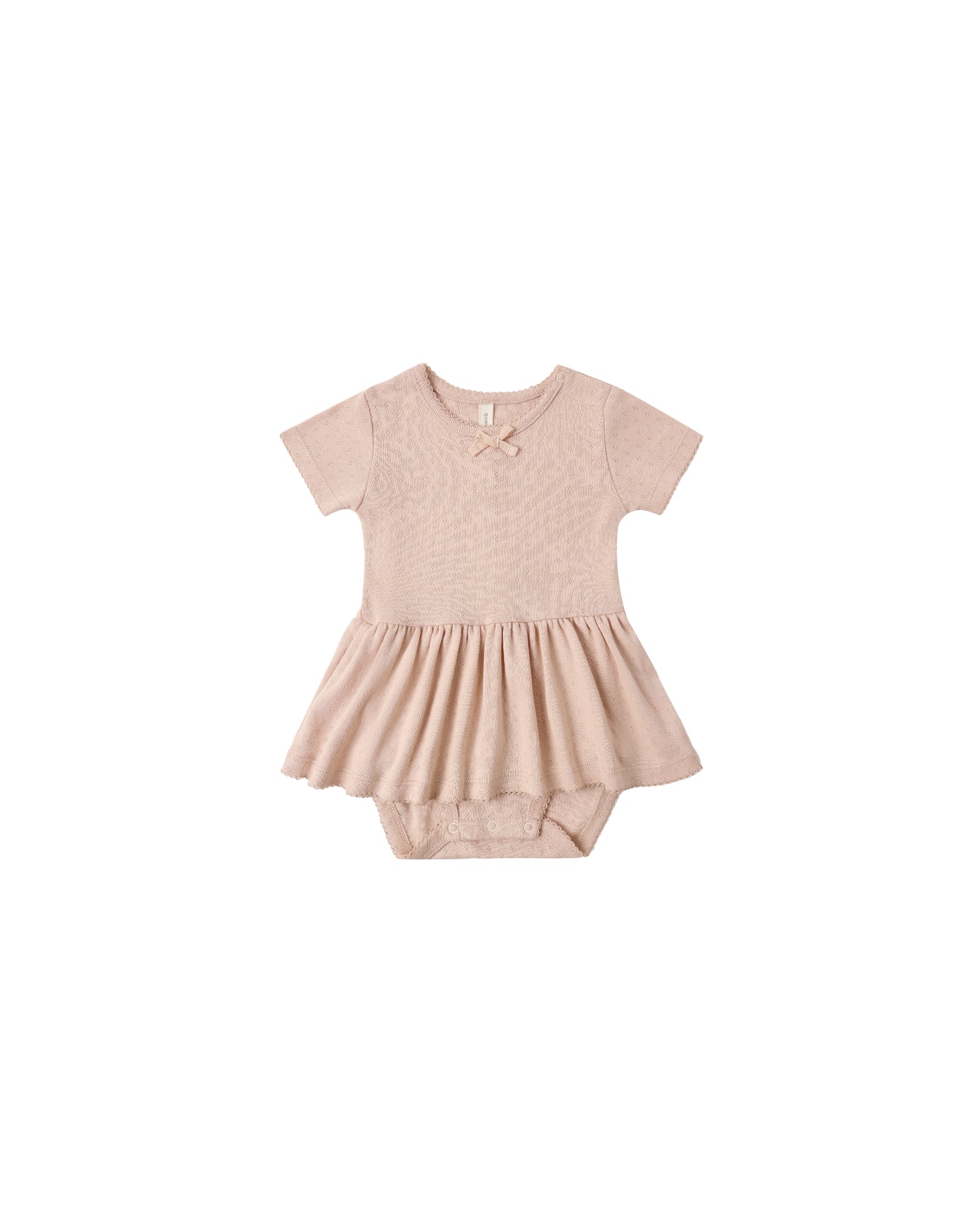 Melon Pointelle Skirted Bodysuit