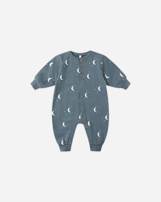 Relaxed Silver Moons Fleece Jumpsuit