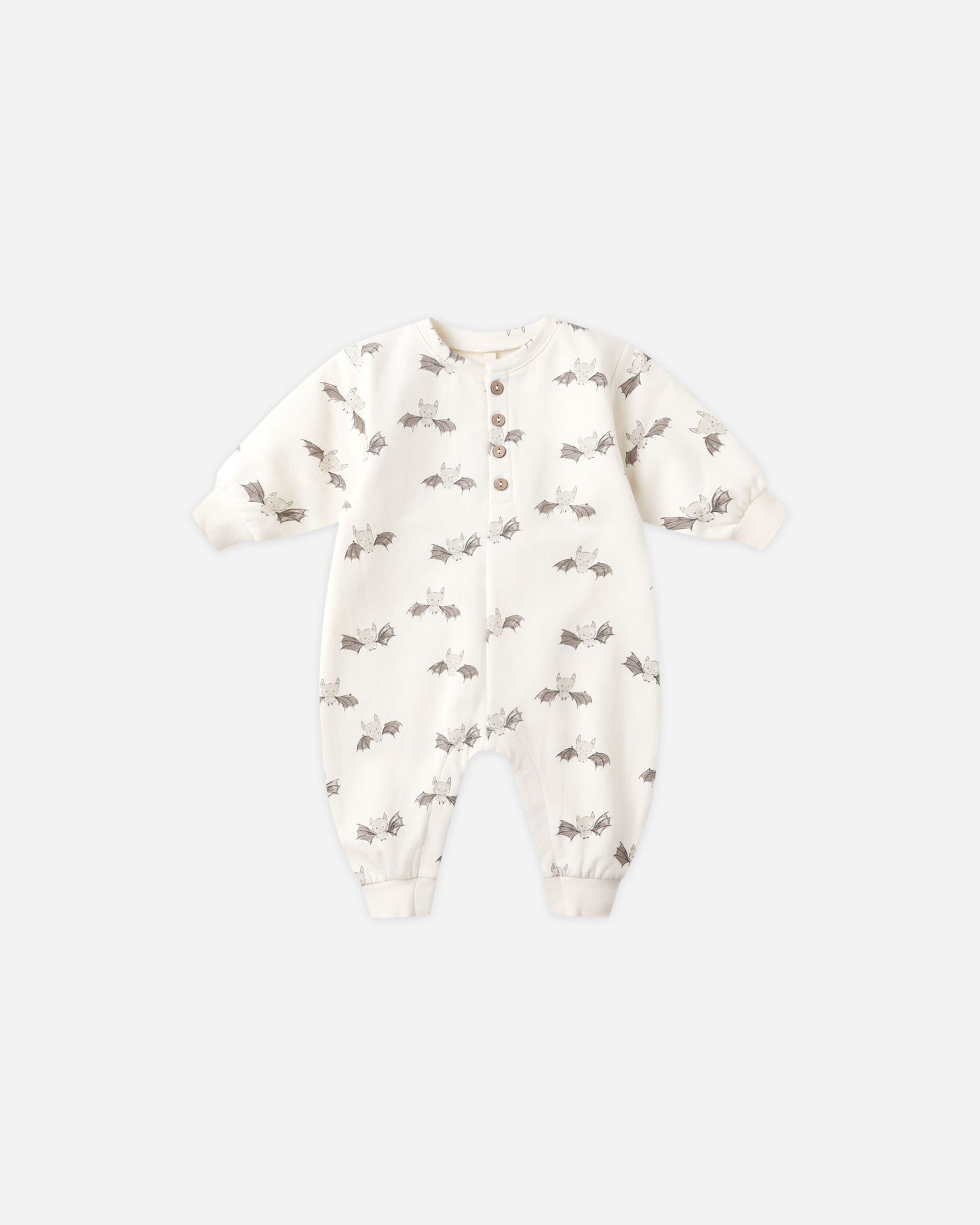 Relaxed Fleece Bats Jumpsuit