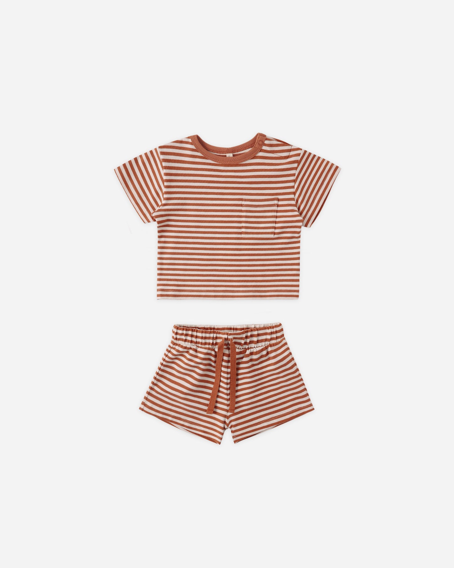 Poppy Stripe Short Set