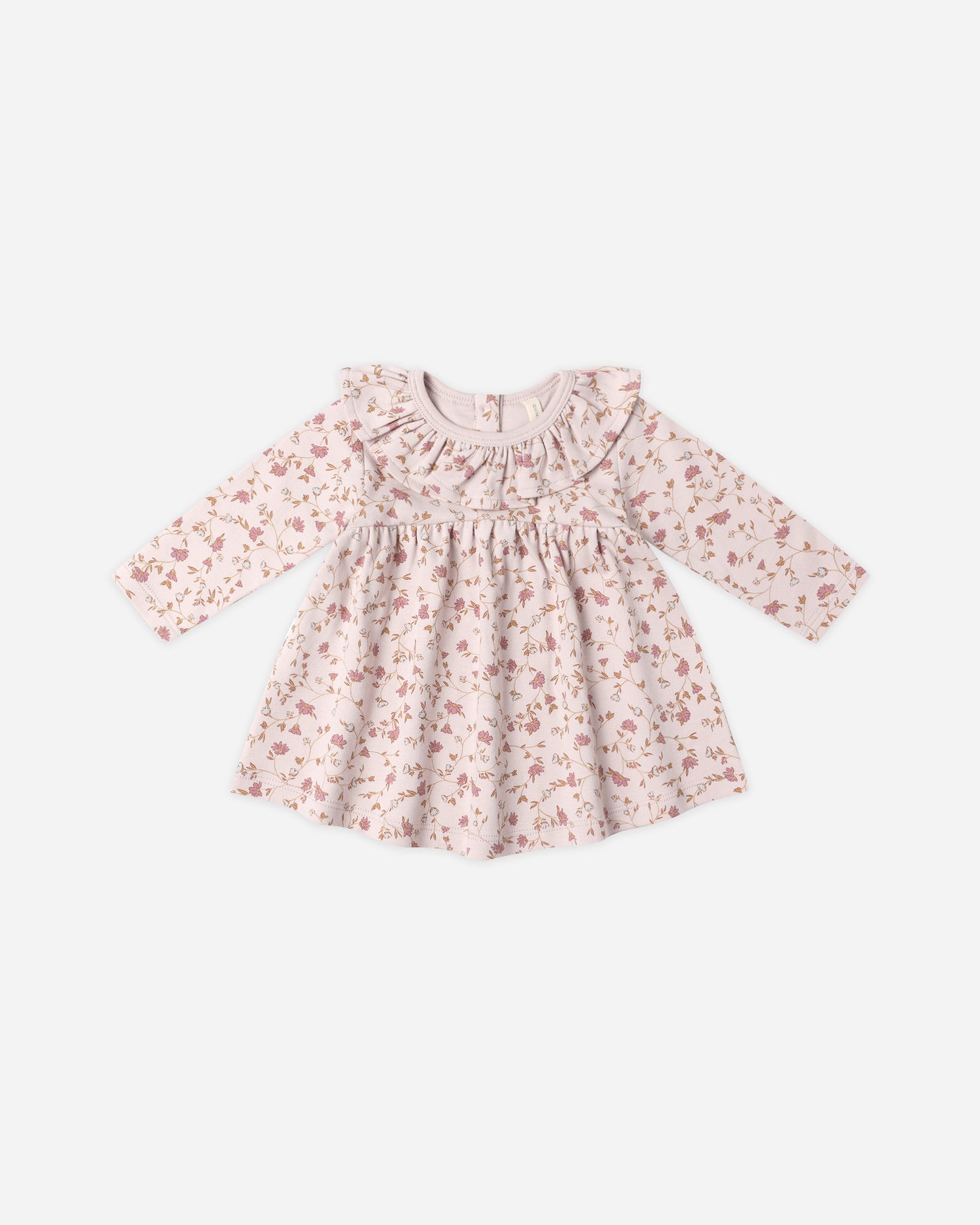 Ruffle Collar Garden Jersey Dress