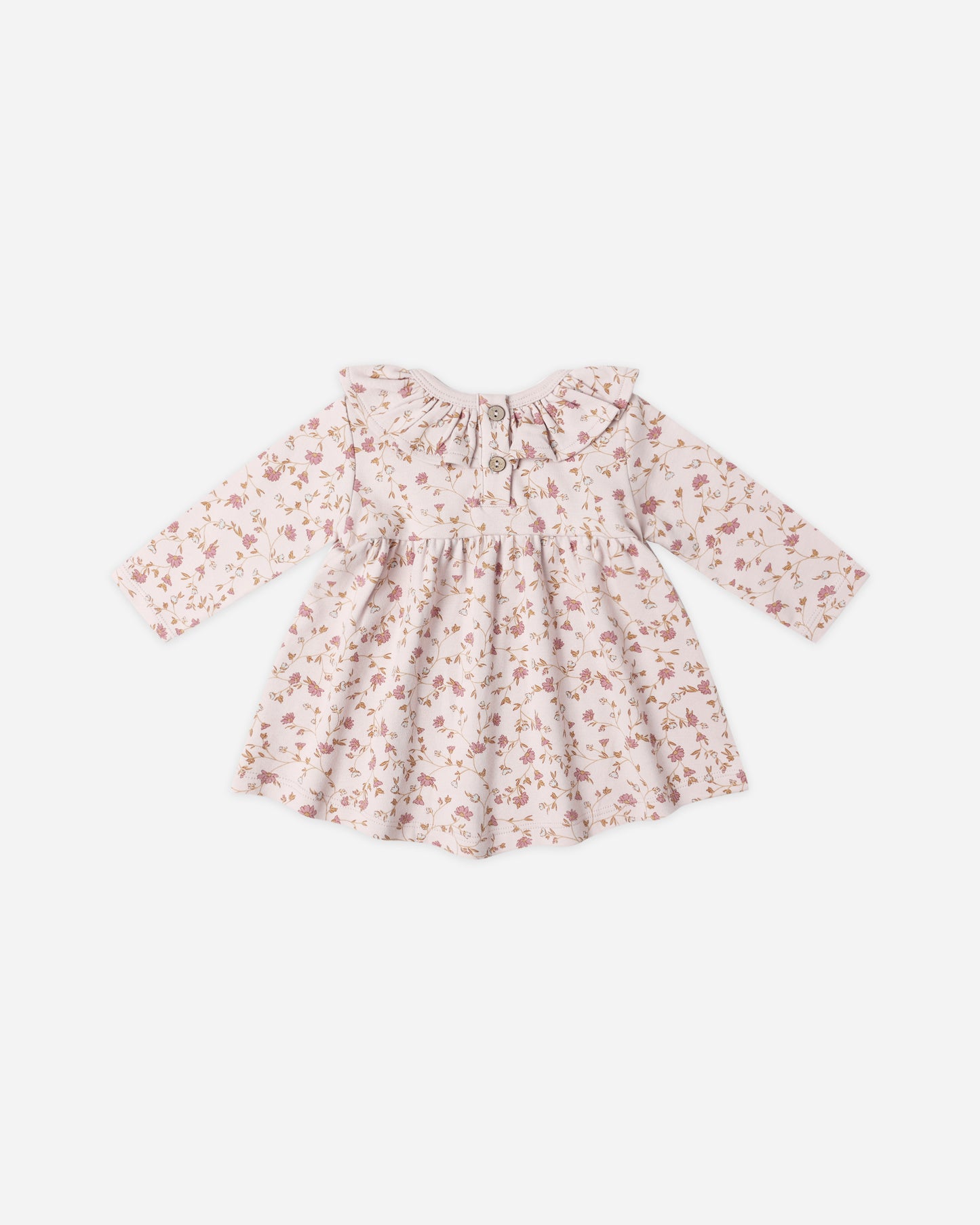 Ruffle Collar Garden Jersey Dress