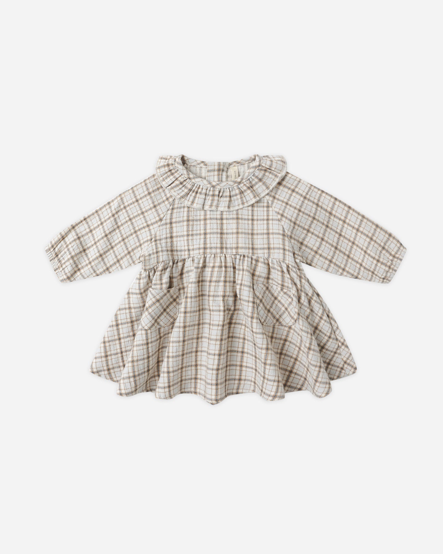 Simone Blue Plaid Dress