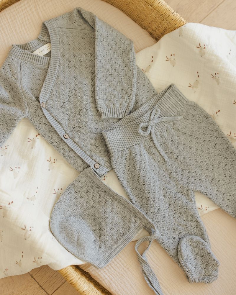Knit Wrap Top & Pant Set
