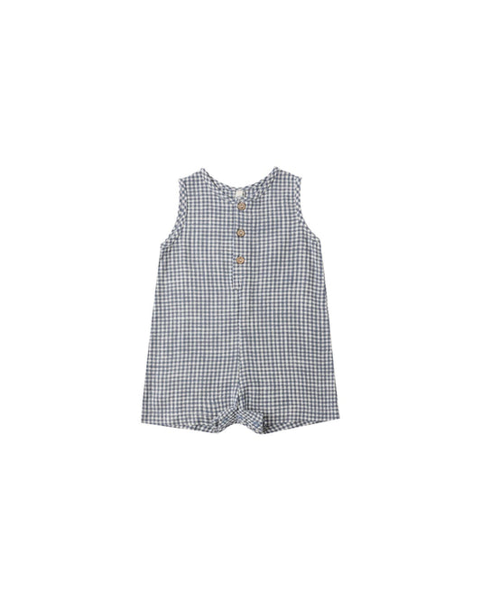 Marine Gingham Mavrick Romper